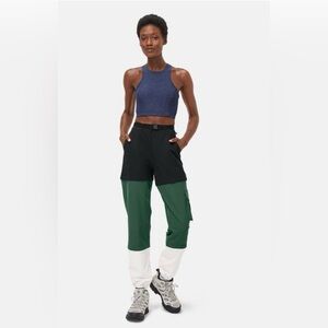 Outdoor Voices RecTrek Zip-Off Pant In Black/Hunter - XS